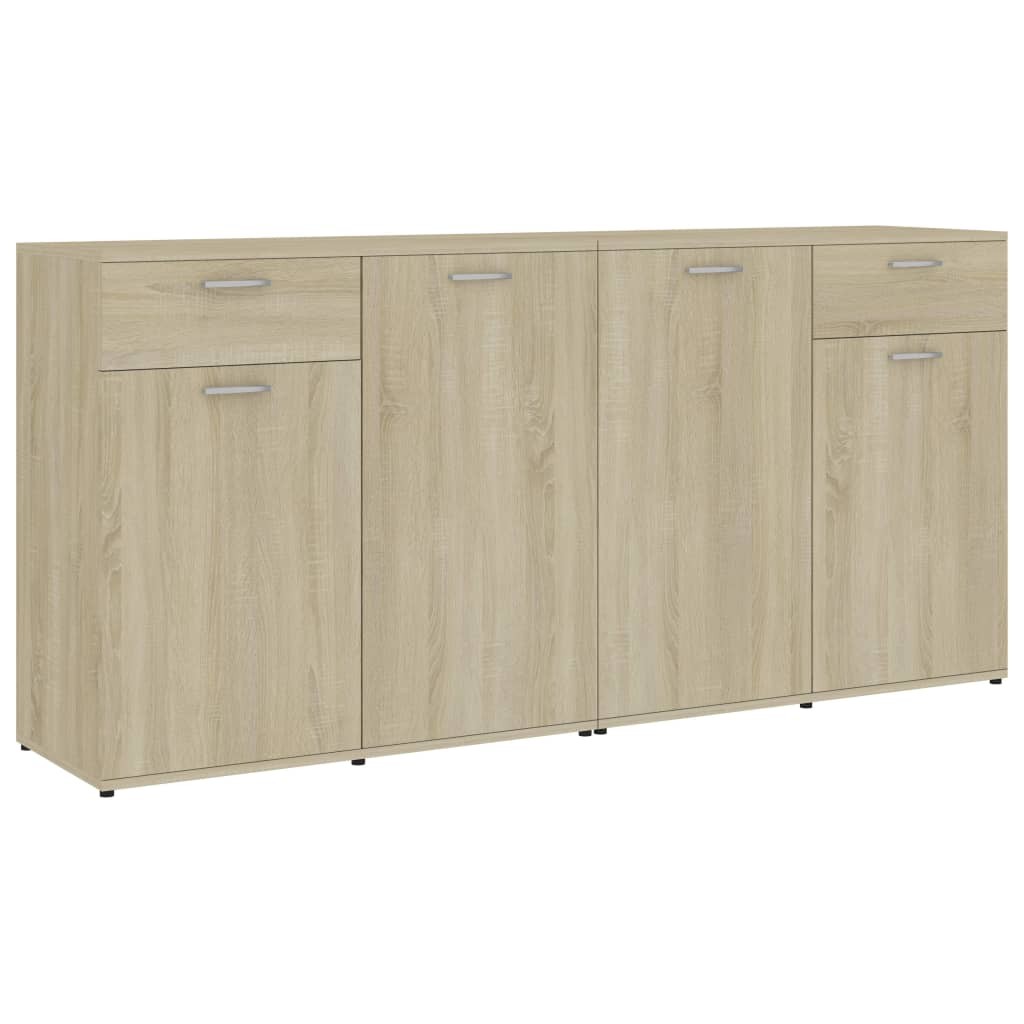 Sideboard Sonoma Oak 160x36x75 cm Chipboard